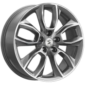 Premium Series KR001 Uni S Changan CS55 Plus Belgee X70 Grafitovyj s polirovannoj licevoj poverhnost u 7x18 5x114.3 ET45 DIA60.1