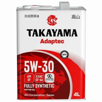 Масло моторное TAKAYAMA  Adaptec SAE 5W-30, ILSAC GF-6A  API SP 4л металл