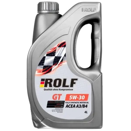 Масло моторное ROLF GT SAE ACEA  A3/B4 5w30 4л синтетическое пластик